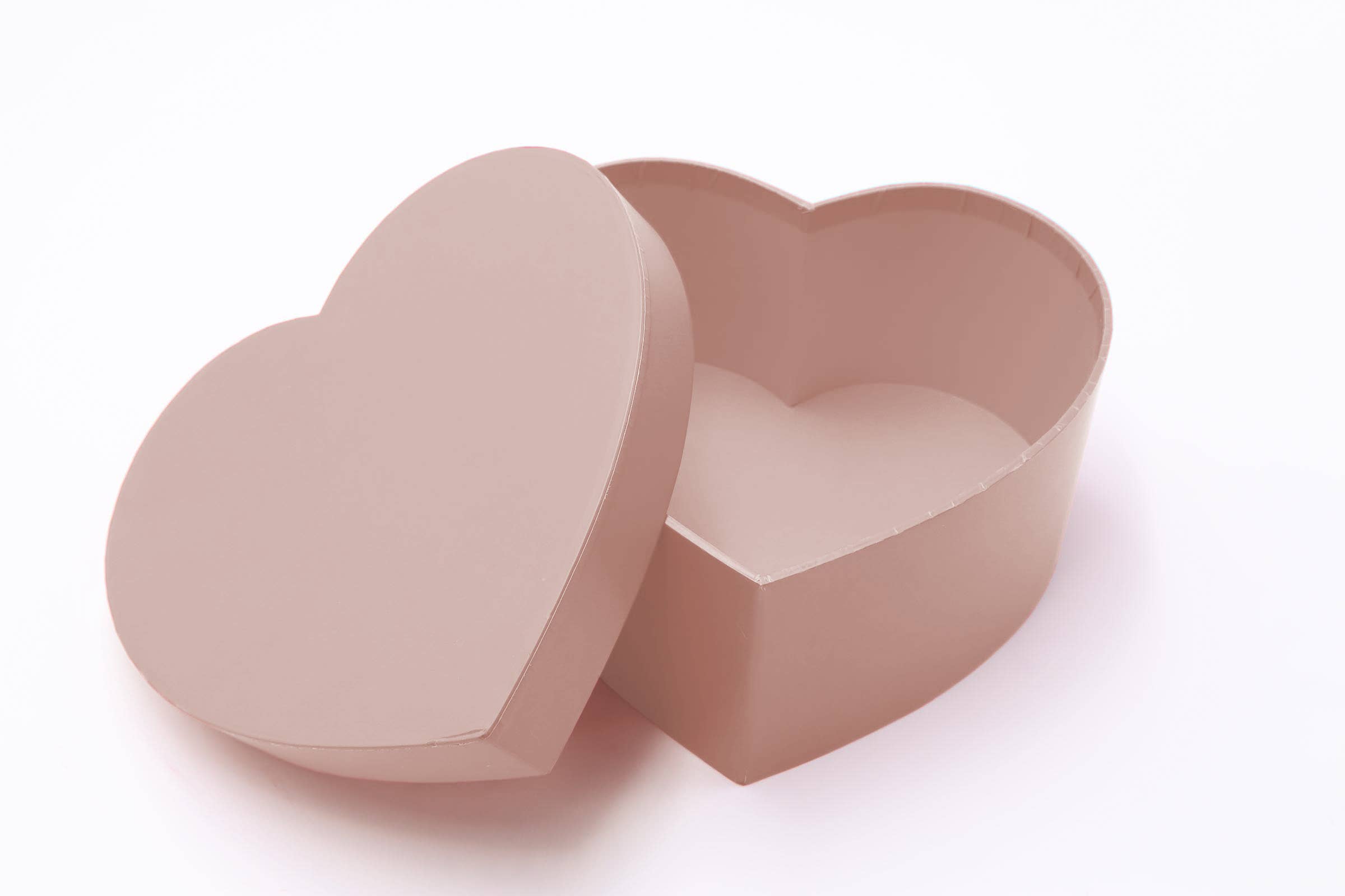 B&P Italia – Caixa decorativa por atacado – Conjunto de 2 caixas em formato de coração feitas de papelão de alta qualidade0