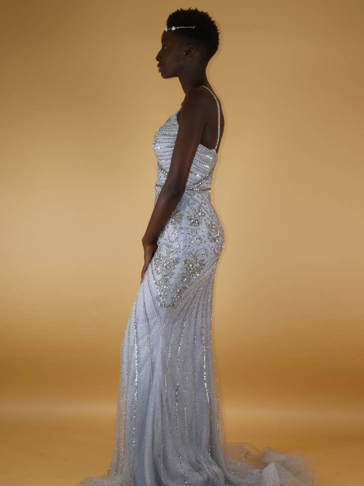 Silver Evening-Cocktail Dress for wholesale by Promarried