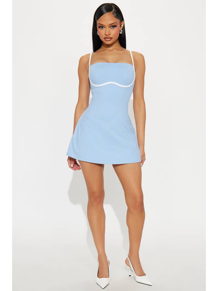5besties inc - Wholesale Dress - Women's - CONTRAST DETAIL TENNIS DRESS