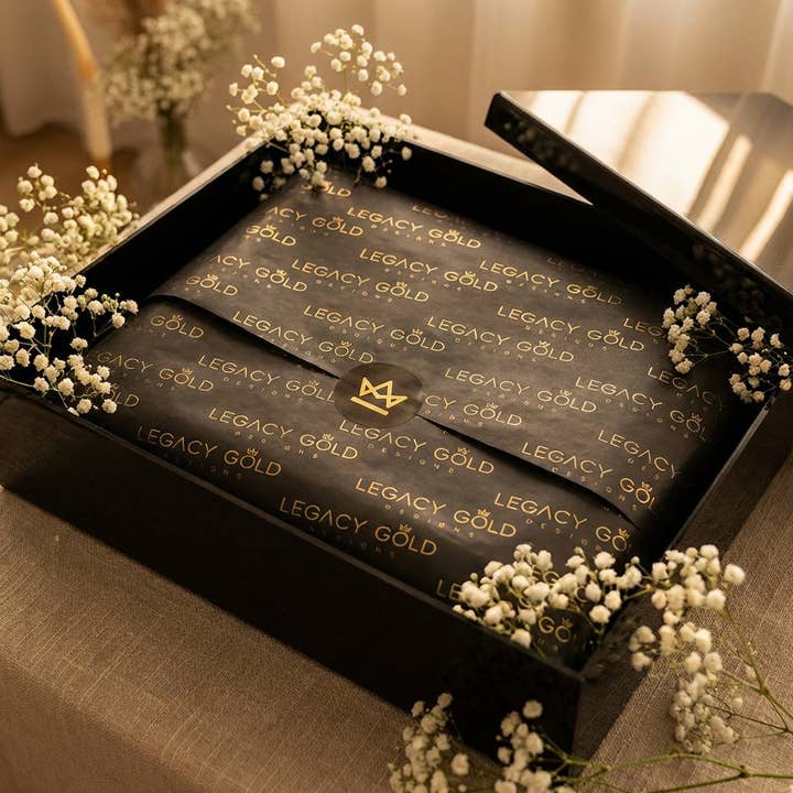 Custom Logo Tissue Paper for Small Business–100 Sheets for wholesale by Wrapaholic Gifts & Packing Company