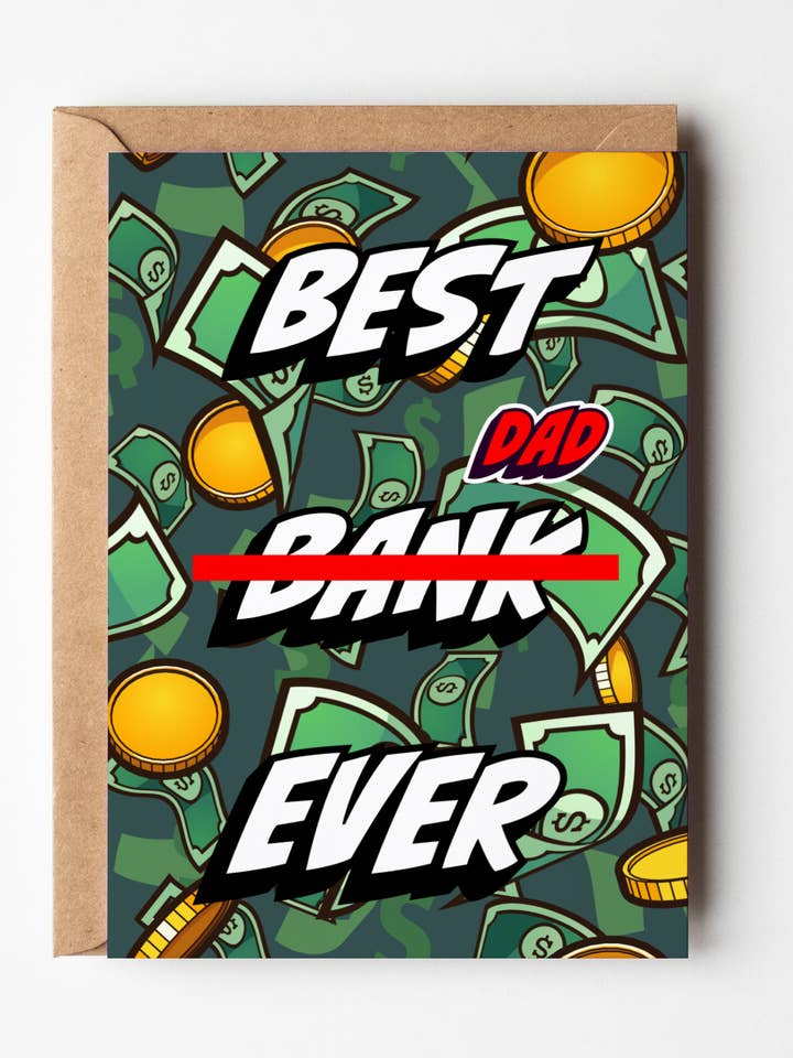 Best Dad Ever, Father's Day Card for wholesale by Yeah Noted