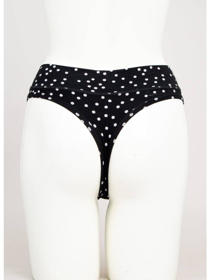 Blue Sky Clothing Co LLC - Wholesale Underwear - Women's - La Thong, Polka, Bamboo2