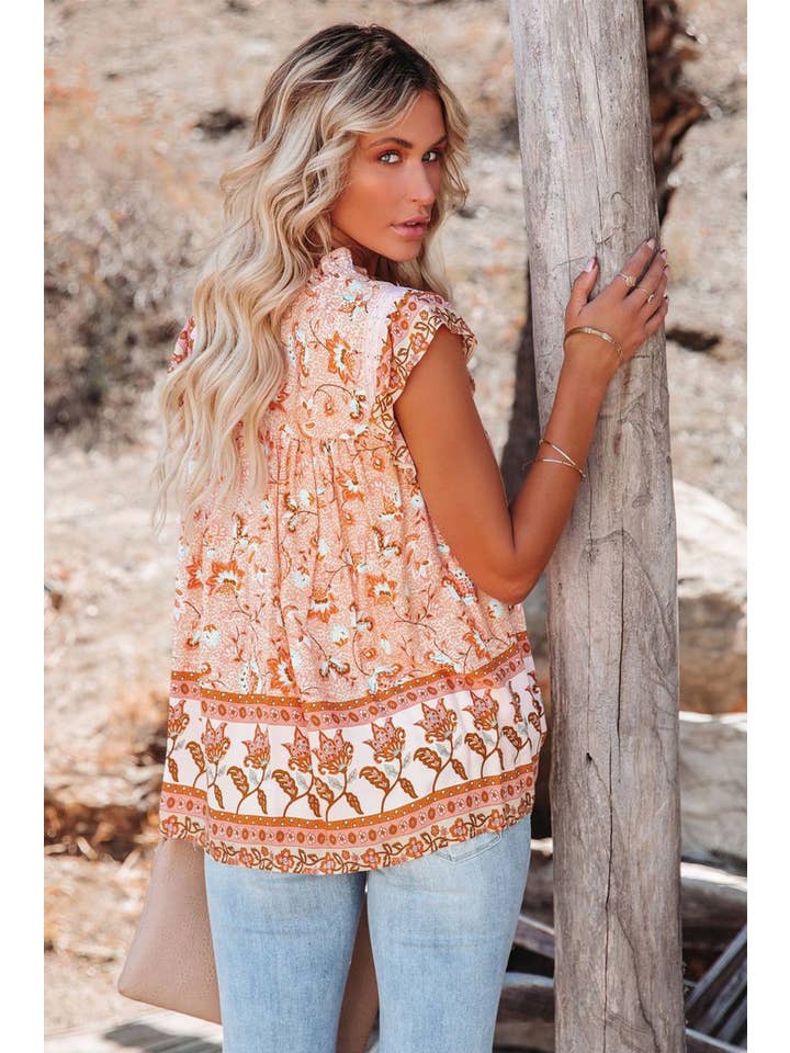NAOMI & CO PTY LTD - Wholesale Blouse – Women’s - Everest Crochet Top - Peach7