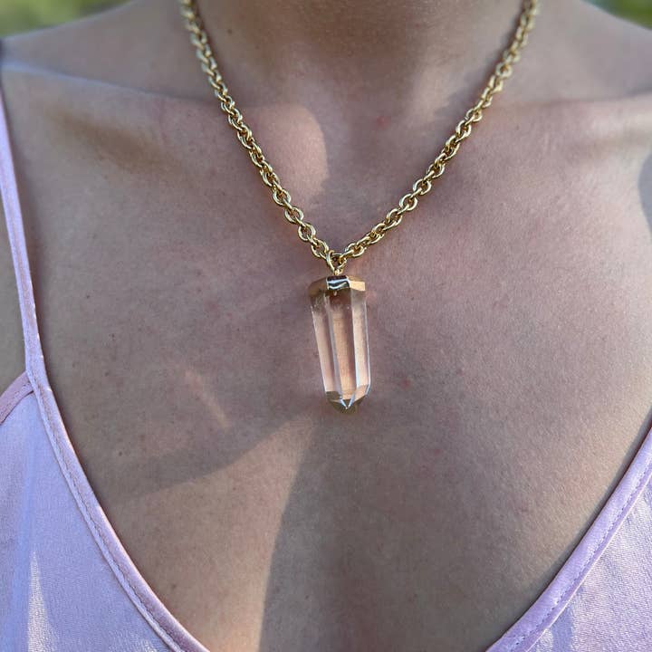 Quartz Point Necklace for wholesale by Atra Nova By Sheila B.