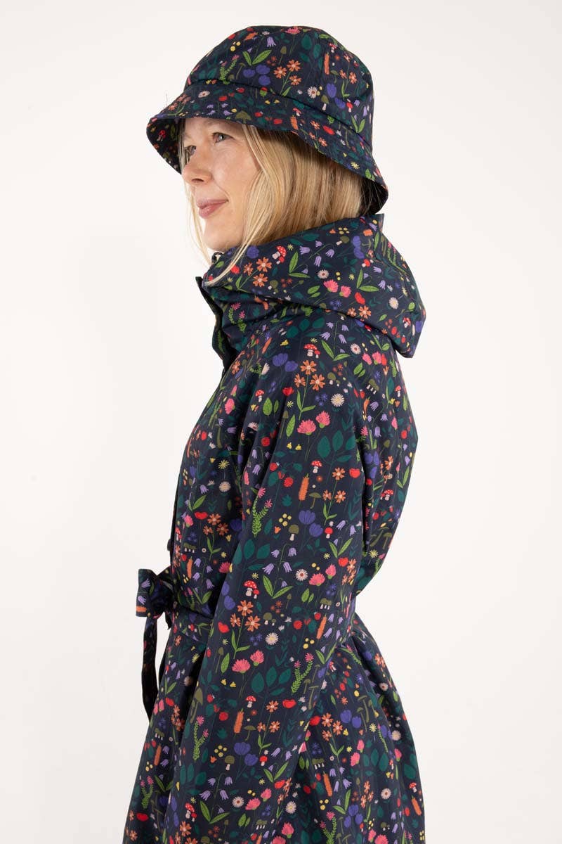 Danefae København - Wholesale Raincoat - Women's - Danelisabeth Raincoat Dk Navy BOTANICAL8