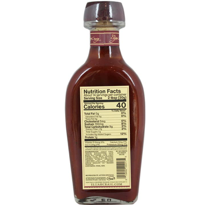 Bourbon Country Products - Wholesale Sauce - ELIJAH CRAIG Kentucky Bourbon Gourmet Sauce1