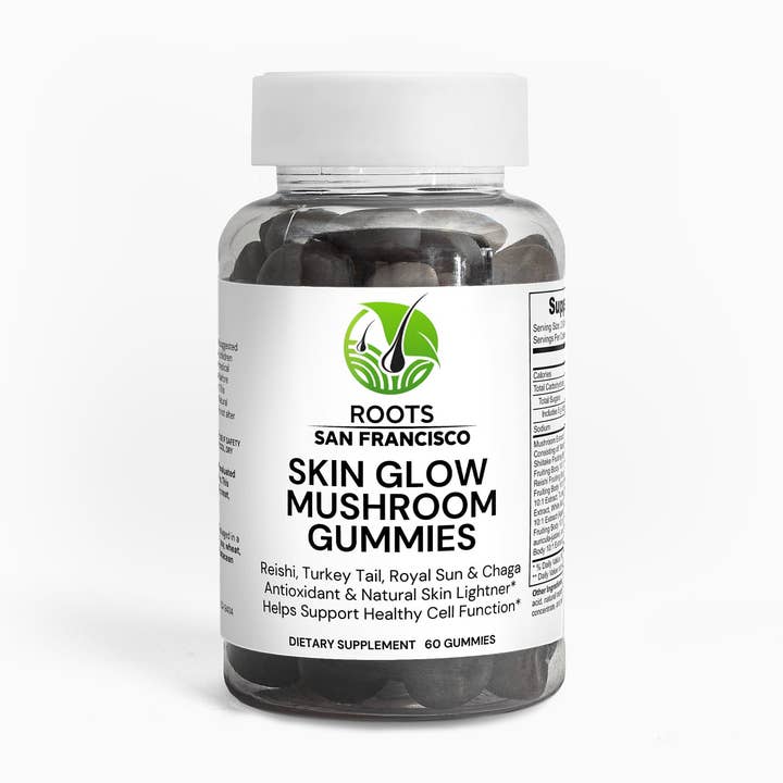 Skin Glow Mushroom Gummies for wholesale by Roots San Francisco
