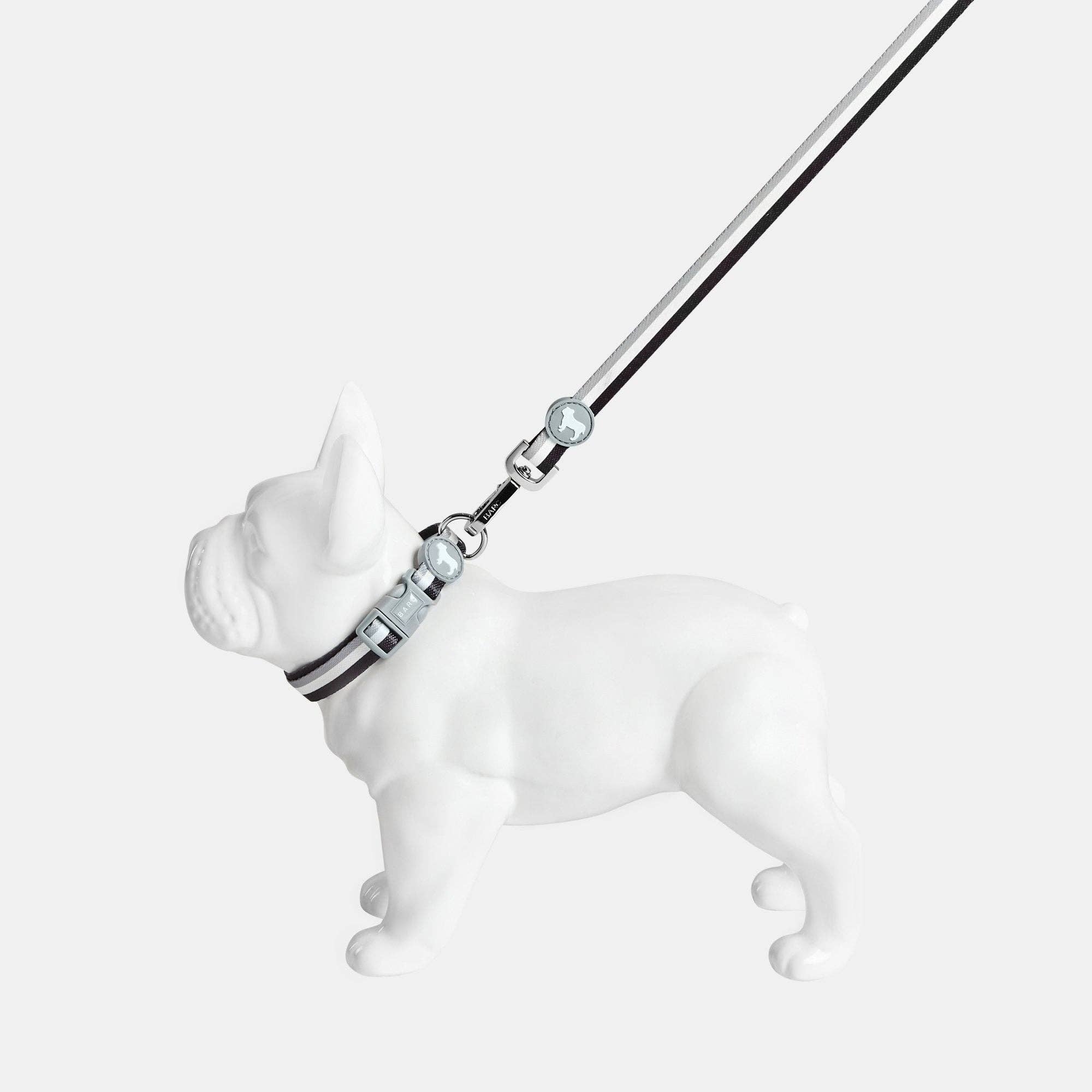 Barc London – wholesale Pet collar – Dog – Liquorice Stripe Fabric Collar | Clip On Dog Collar1