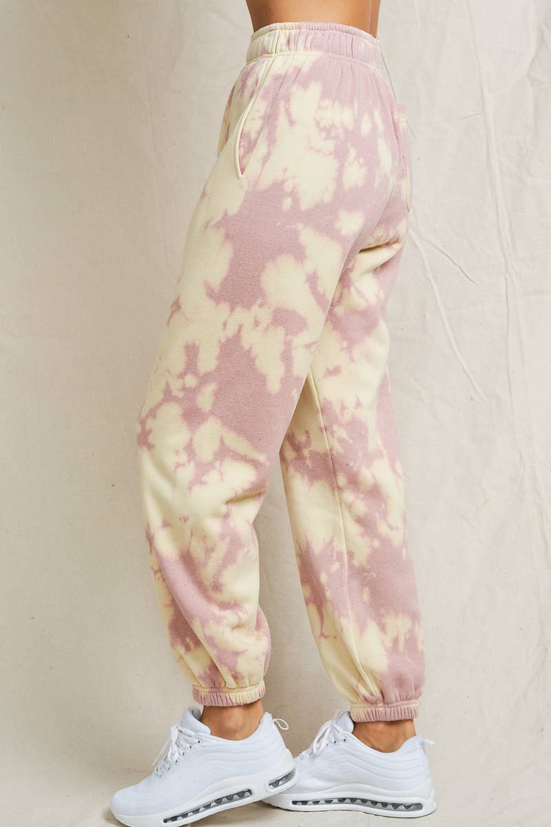 lalamia - Wholesale Lounge Sweatpants/Joggers - Women's - MPT28065C-TD-CAMEODUST/YELLOW3