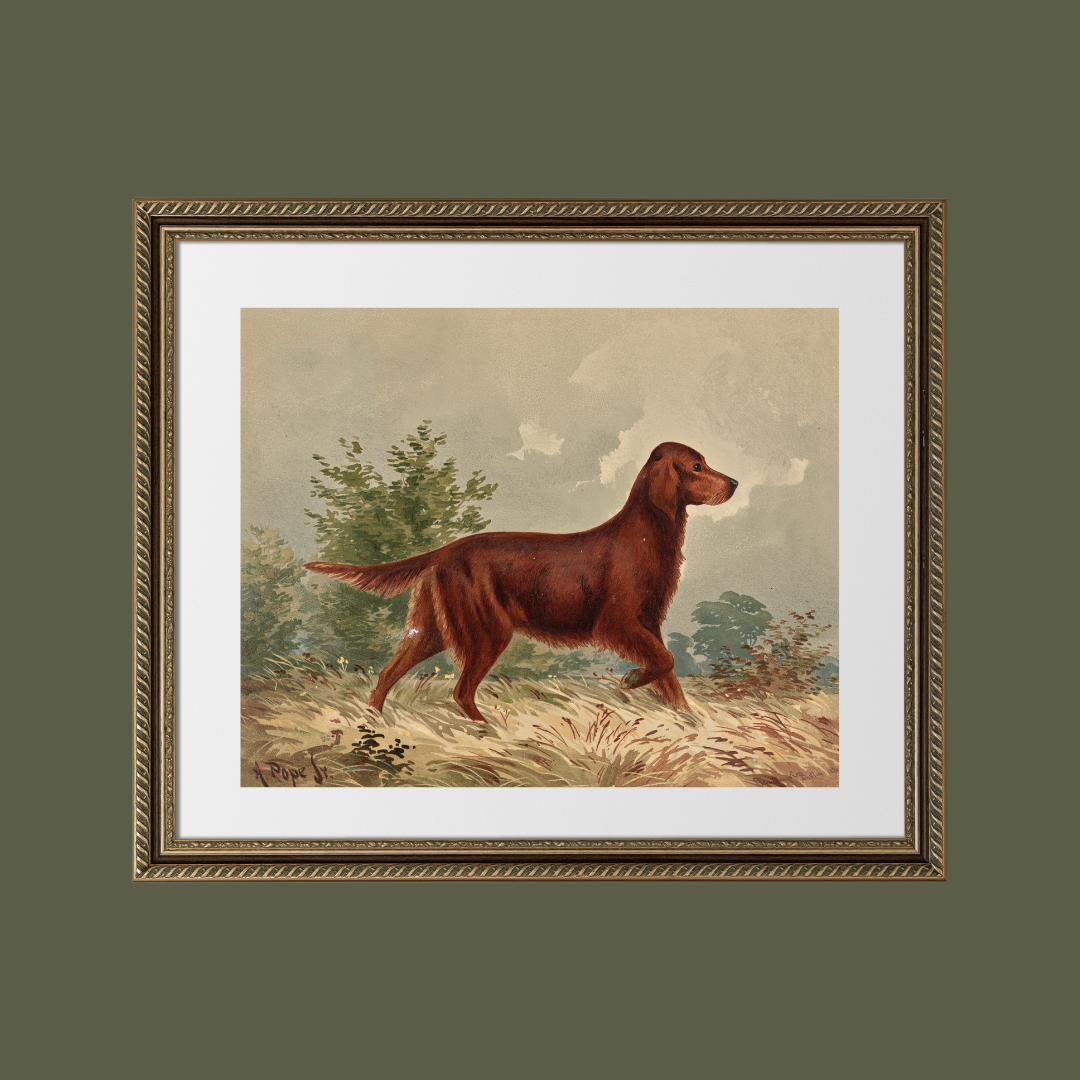 Sea to Skye - Wholesale Art Print - Flatcoated Retriever Antique Art Print5