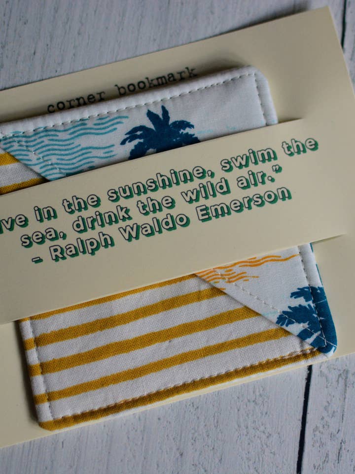 Ecklesezeichen - Beach Read! - Ecklesezeichen aus Stoff für den Großhandel von Bamboo Hill