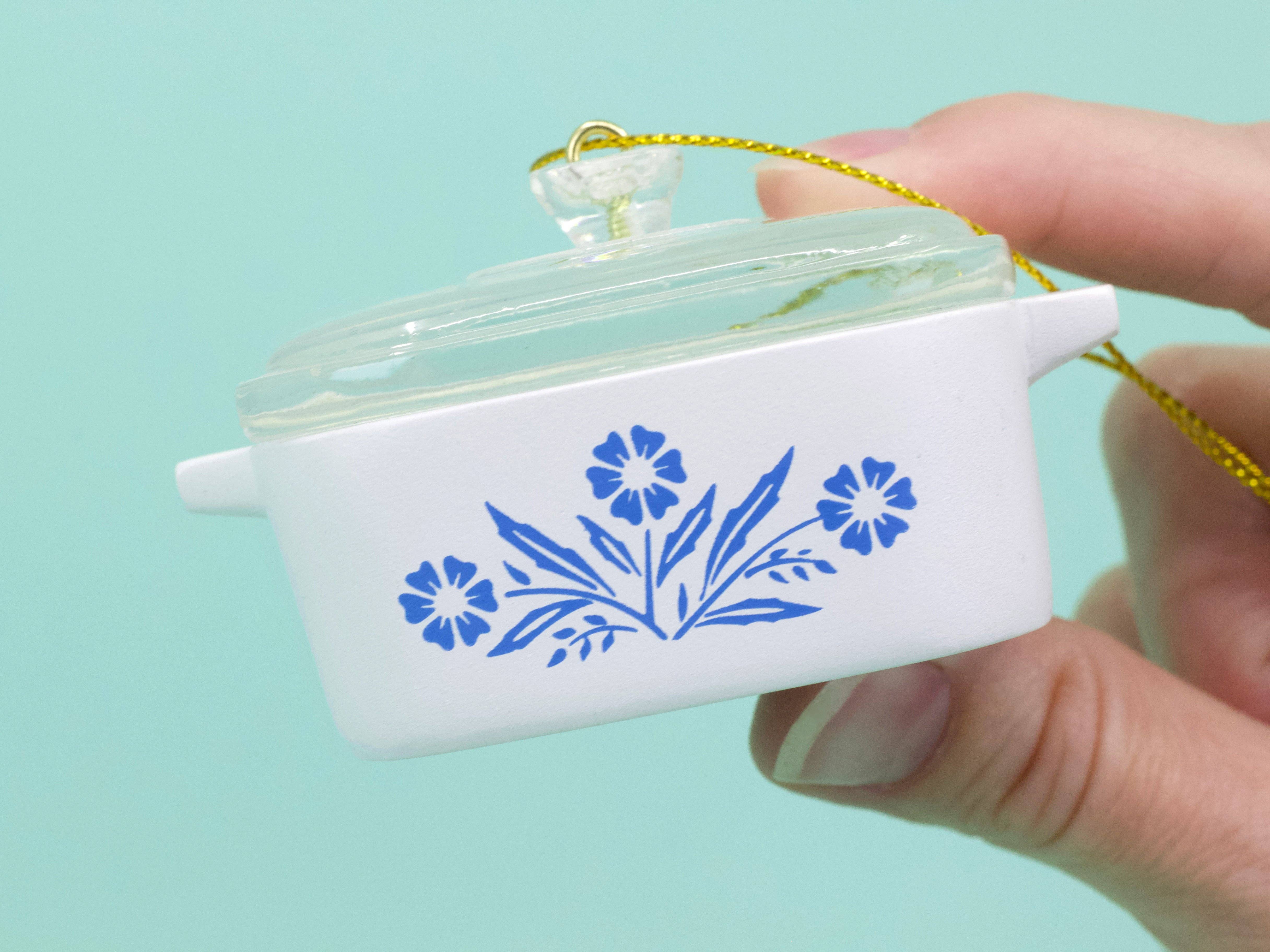 Twinkltoast - Wholesale Ornament - Mini Cornflower Ornament – Corning Ware–Inspired Casserole1