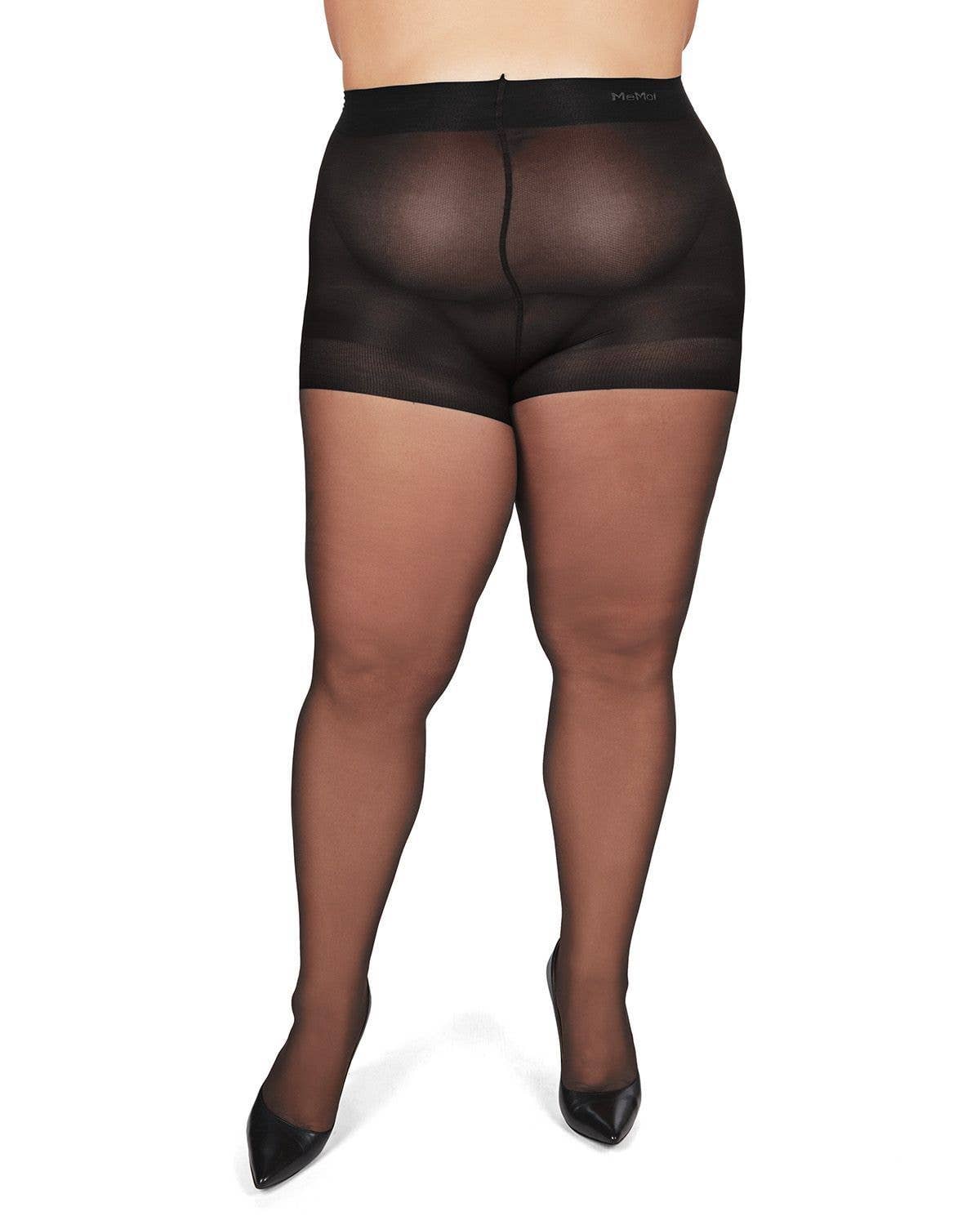 Infinity Classics International Inc. - Vente Collants fins – femme - MeMoi Collants grande taille avec contrôle transparent tout au long de la journée6