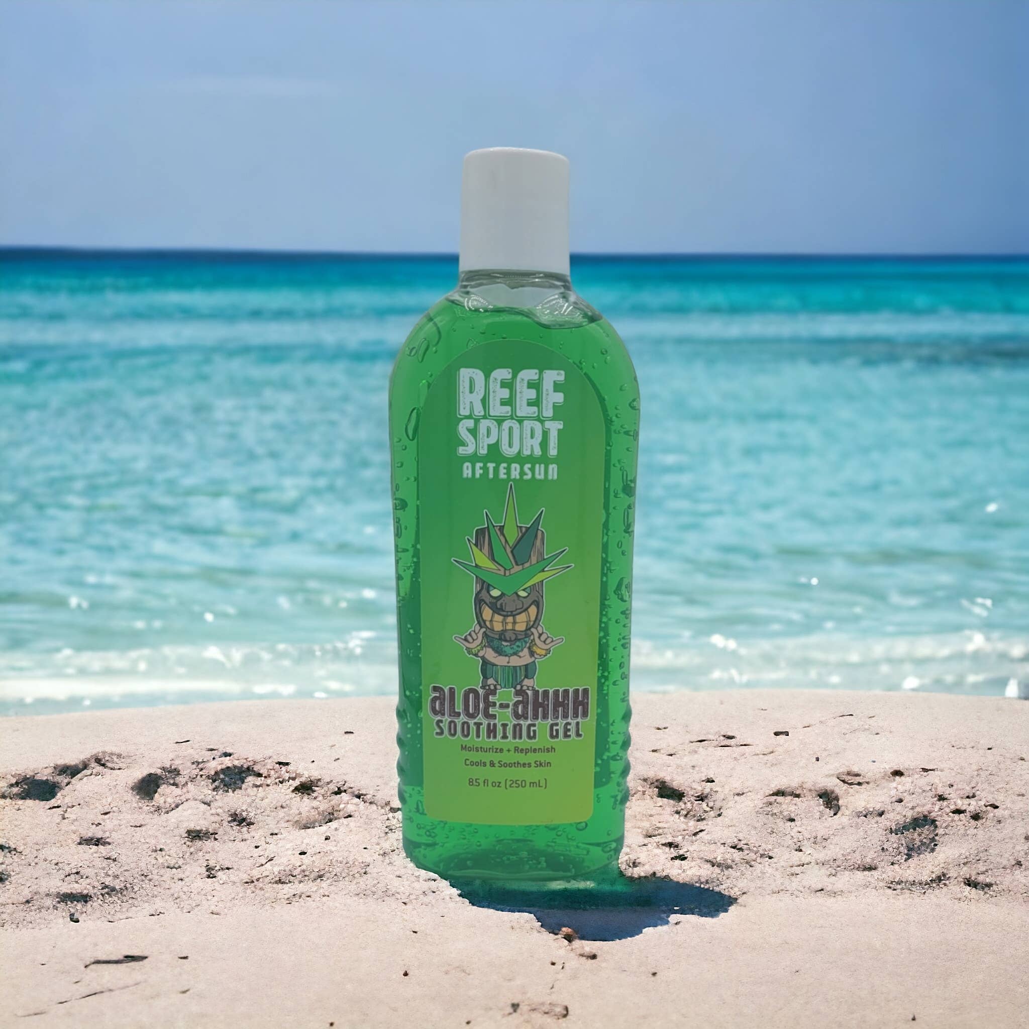 Reef Sport Suncare - Wholesale Aftersun/Sun Damage Repair Cream - REEF ALOE-Ahhh GEL - Green - 8oz