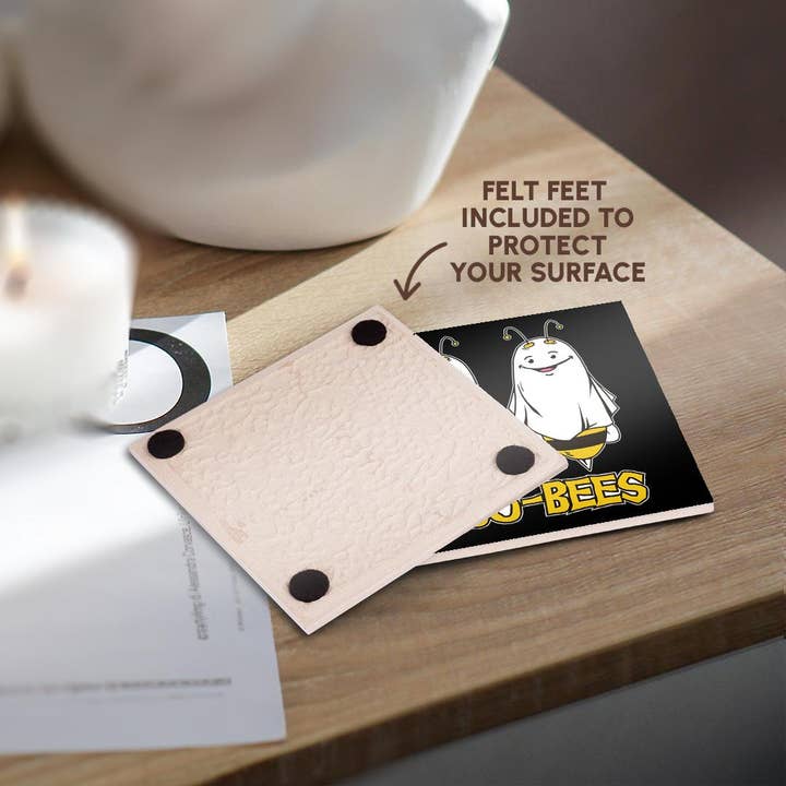 3dRose - Wholesale Coasters - 3dRose, Boo Bees Halloween for Beekeeper Beekeeping Honeycomb, Coaster3