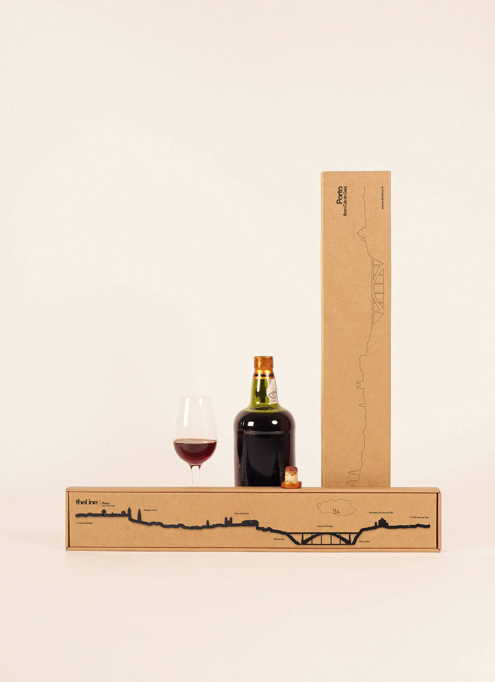 The Line - Wholesale Wall Accent - Wall Decor - Porto Skyline - Black (50cm)1