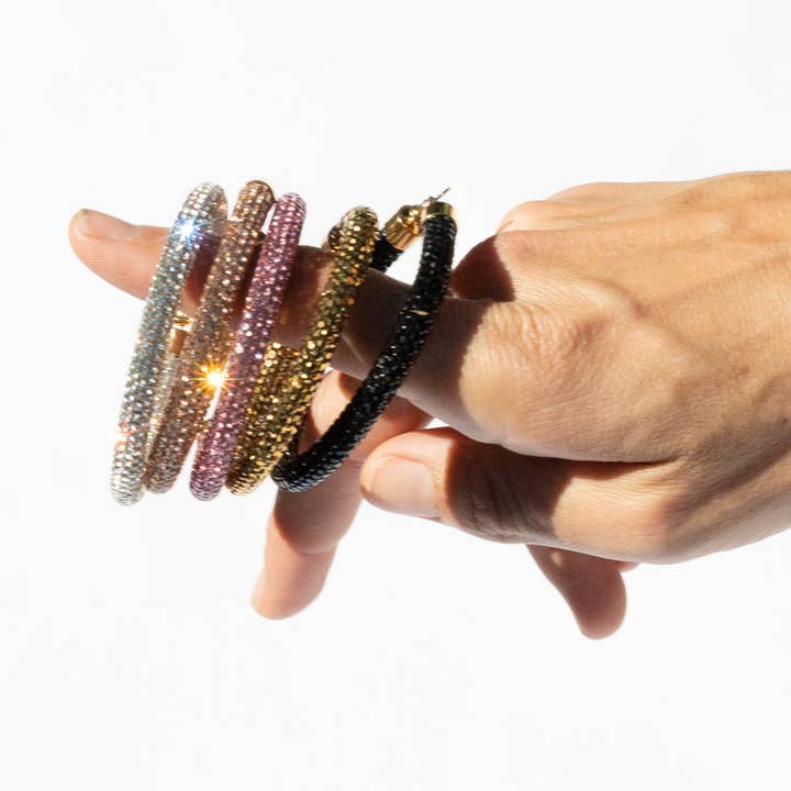 ROCKNOT - Wholesale Hoop Earrings - Magnum Hoops - Jet6