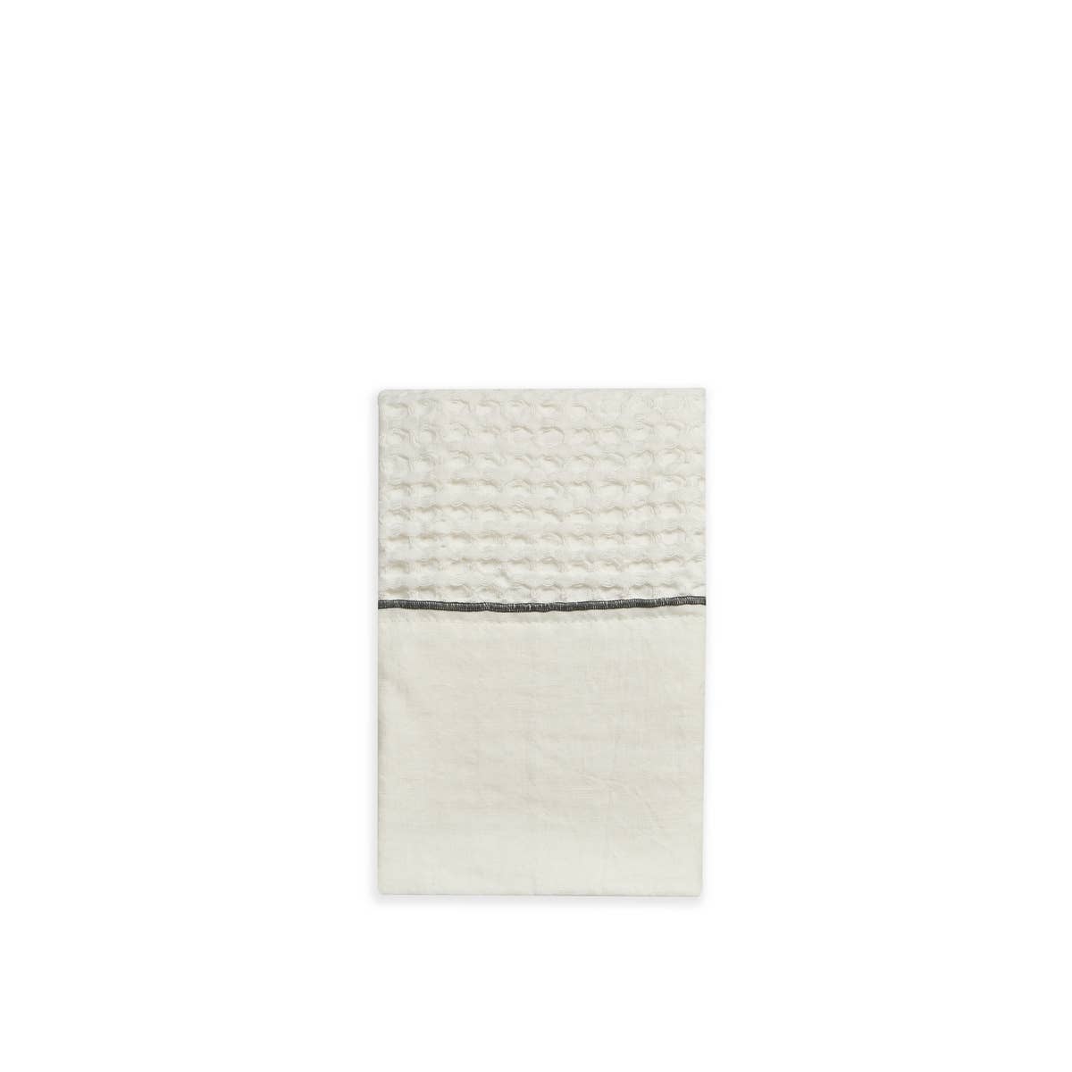 BUSATTI - Wholesale Tea Towel - Cotton honeycomb towel with 1 linen border1