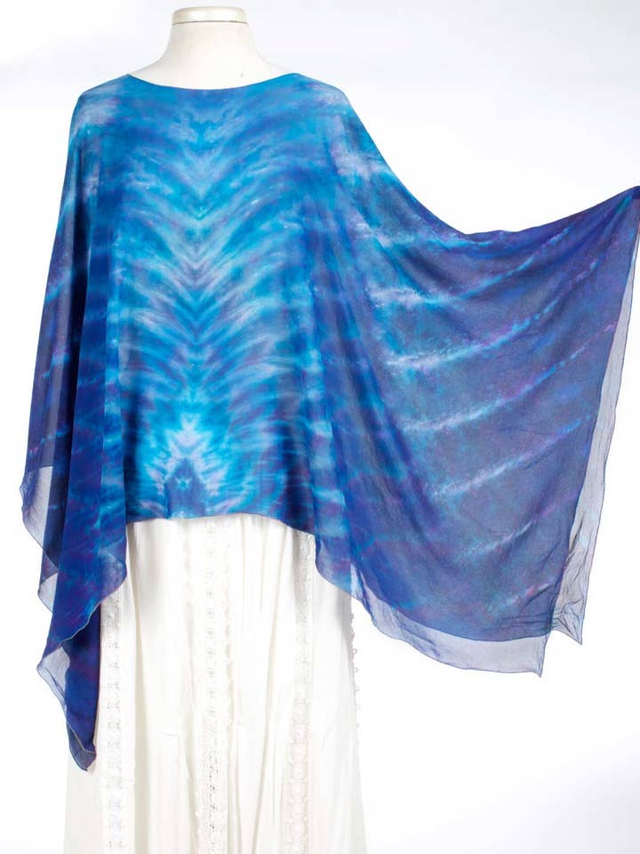 Silk Poncho Grande for wholesale by Manifest Color