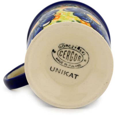 Polmedia Polish Pottery - Vente Tasse à café - Mug 9 oz Thème beauté estivale UNIKAT