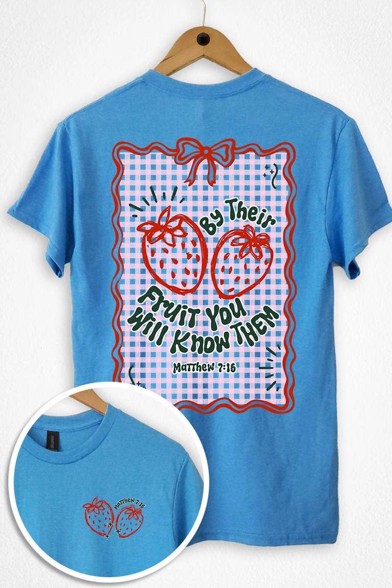 COLORBEAR - Wholesale T-Shirt (Graphic) - Women's - By their Fruit Strawberry Graphic Heavy Cotton Tee5