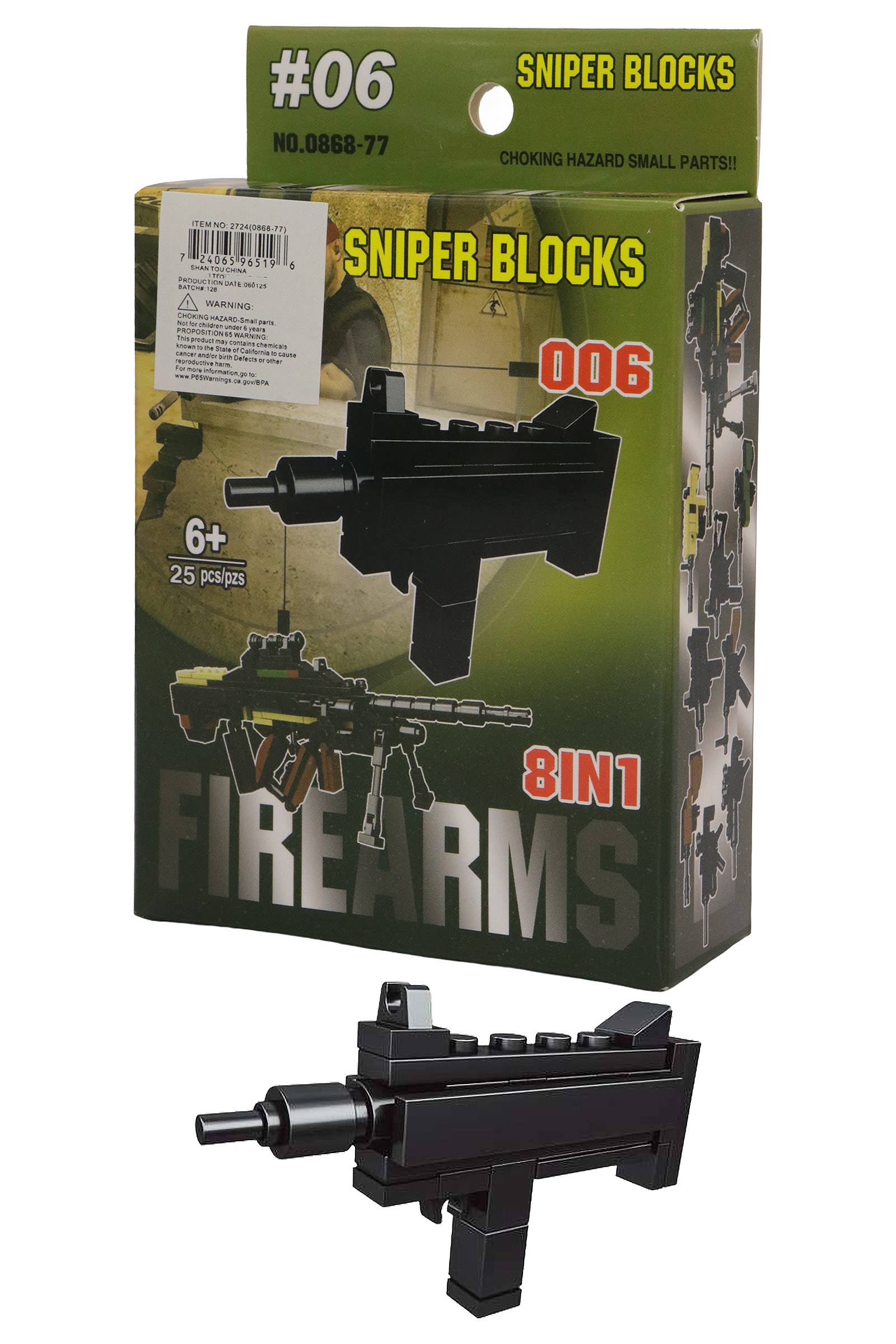 SORTIERT Feuerwaffen-Scharfschütze DIY Baustein-Kit - 16 Boxen für den Großhandel auf Faire12