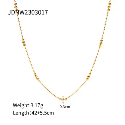 gold Simple Style Plating Solid Color Necklace  wholesale for wholesale on Faire5