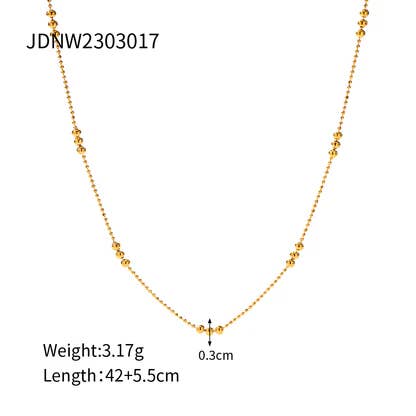 gold Simple Style Plating Solid Color Necklace wholesale for wholesale on Faire5