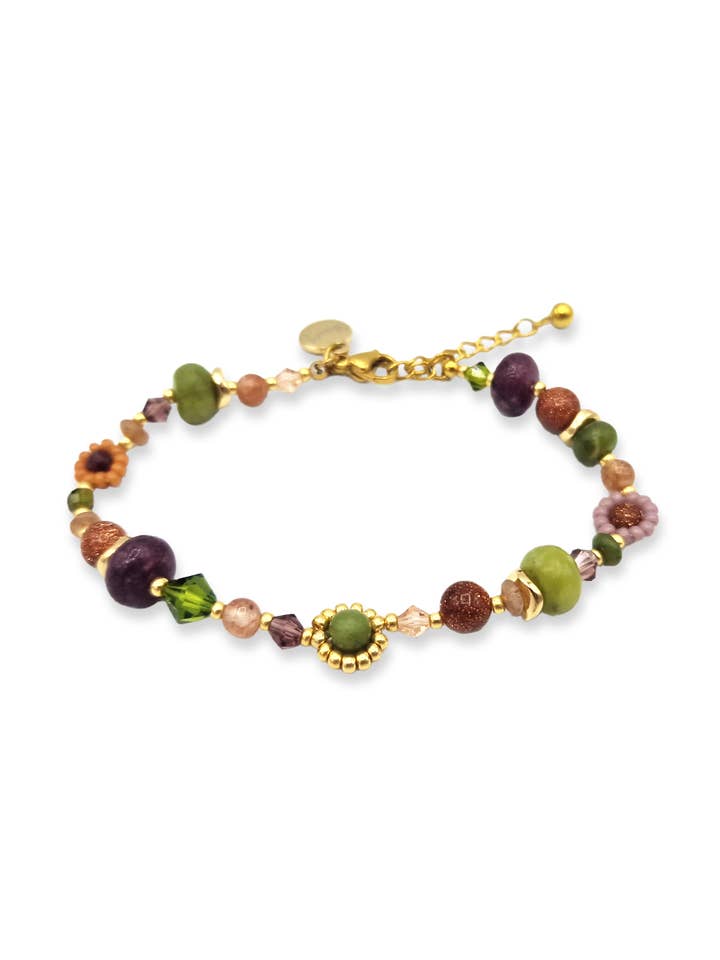 Pulseira Floresta de Ameixa por atacado de BLOSS Jewelry