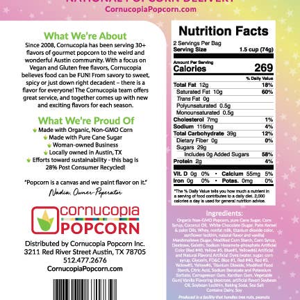 Cornucopia Popcorn - Wholesale Popcorn - 30pk NEW Spring Flavors- 3 flavors5
