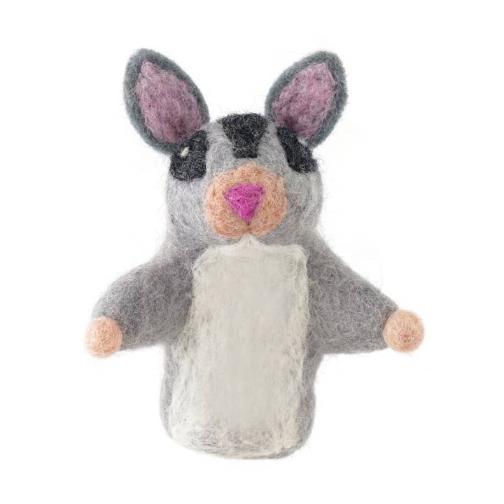 Finger Puppet-Felt Sugar Glider for wholesale by Vevoke