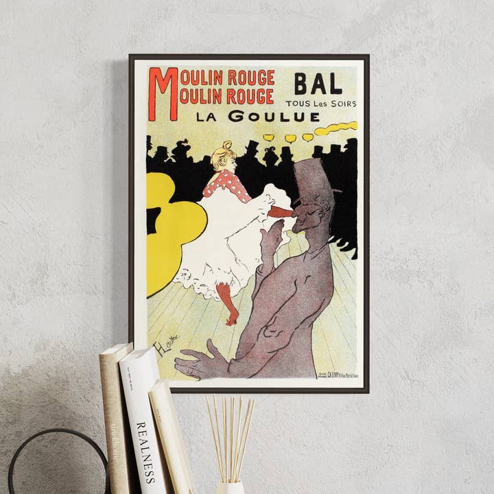 Gabrielle Dalsan - Wholesale Art Print - Affiche pour le Moulin Rouge by Toulouse–Lautrec. A4, A3, A2 Wall Art. Fine Art Print. Vintage Wall Art Print. Mothers Day gift. Line Art