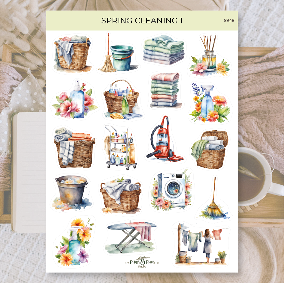 Plan & Plot Studio - Wholesale Sticker - Spring cleaning 1 | Stickers0