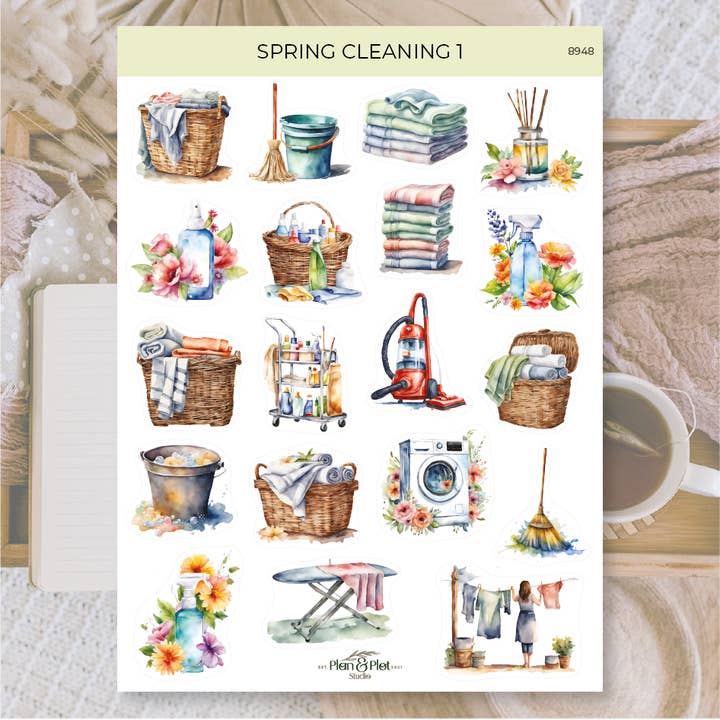 Plan & Plot Studio - Wholesale Sticker - Spring cleaning 1 | Stickers