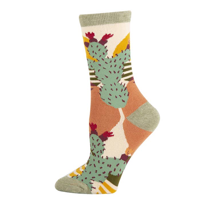 Oooh Yeah/Sock It Up/Oooh Geez Slippers - Wholesale Socks - Women's - Sol De Cactus | Women's Western Premium Cotton Crew Socks
