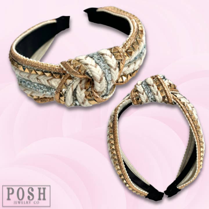 Top knot headband for wholesale by Pink Panache Brands