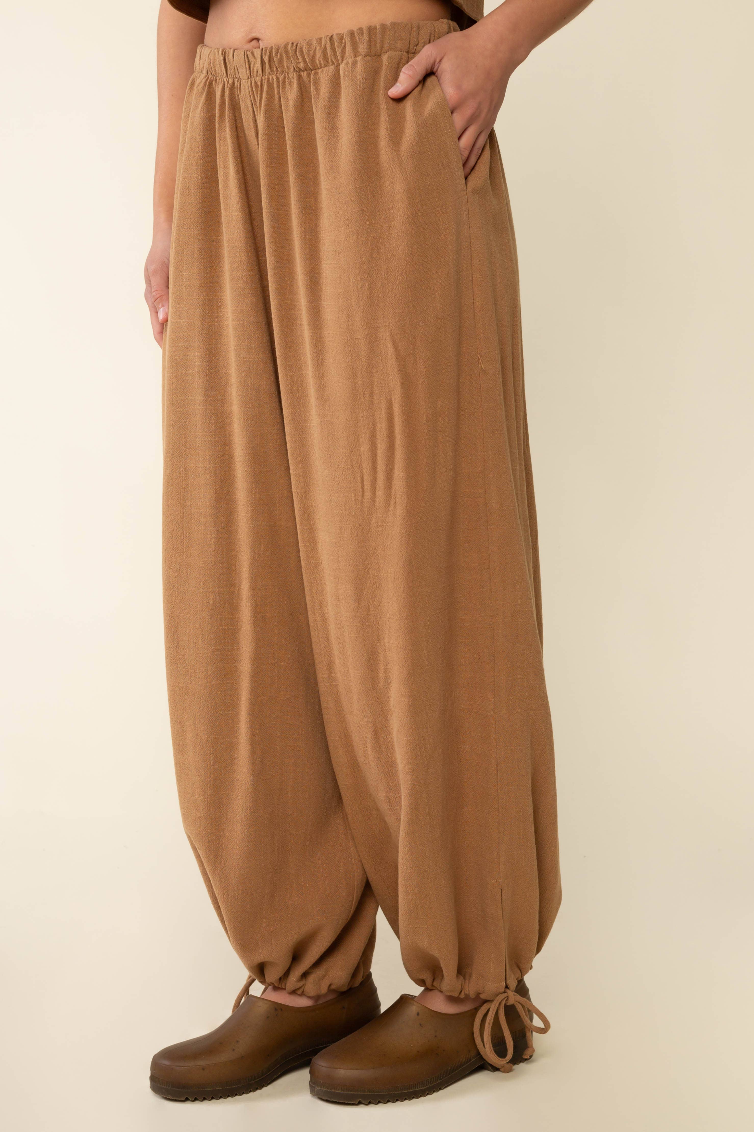 NLT - Vendita all'ingrosso Pantalone - Donna - Pantaloni in lino con orlo con coulisse - Plus Size11