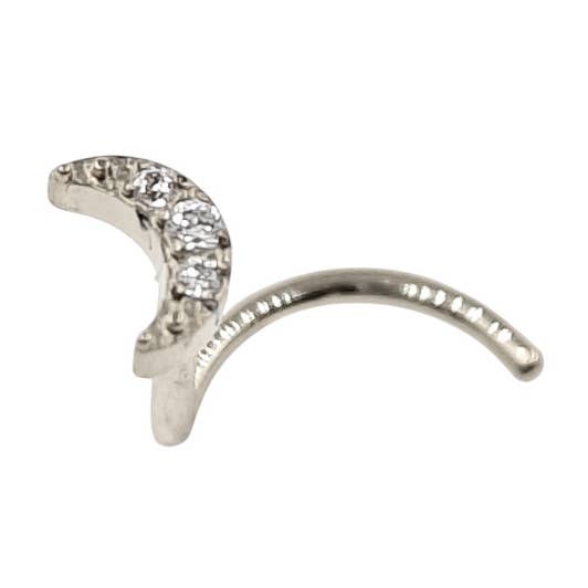 Piercing naso luna in titanio per la vendita all'ingrosso da parte di MYLENE ET FELIX