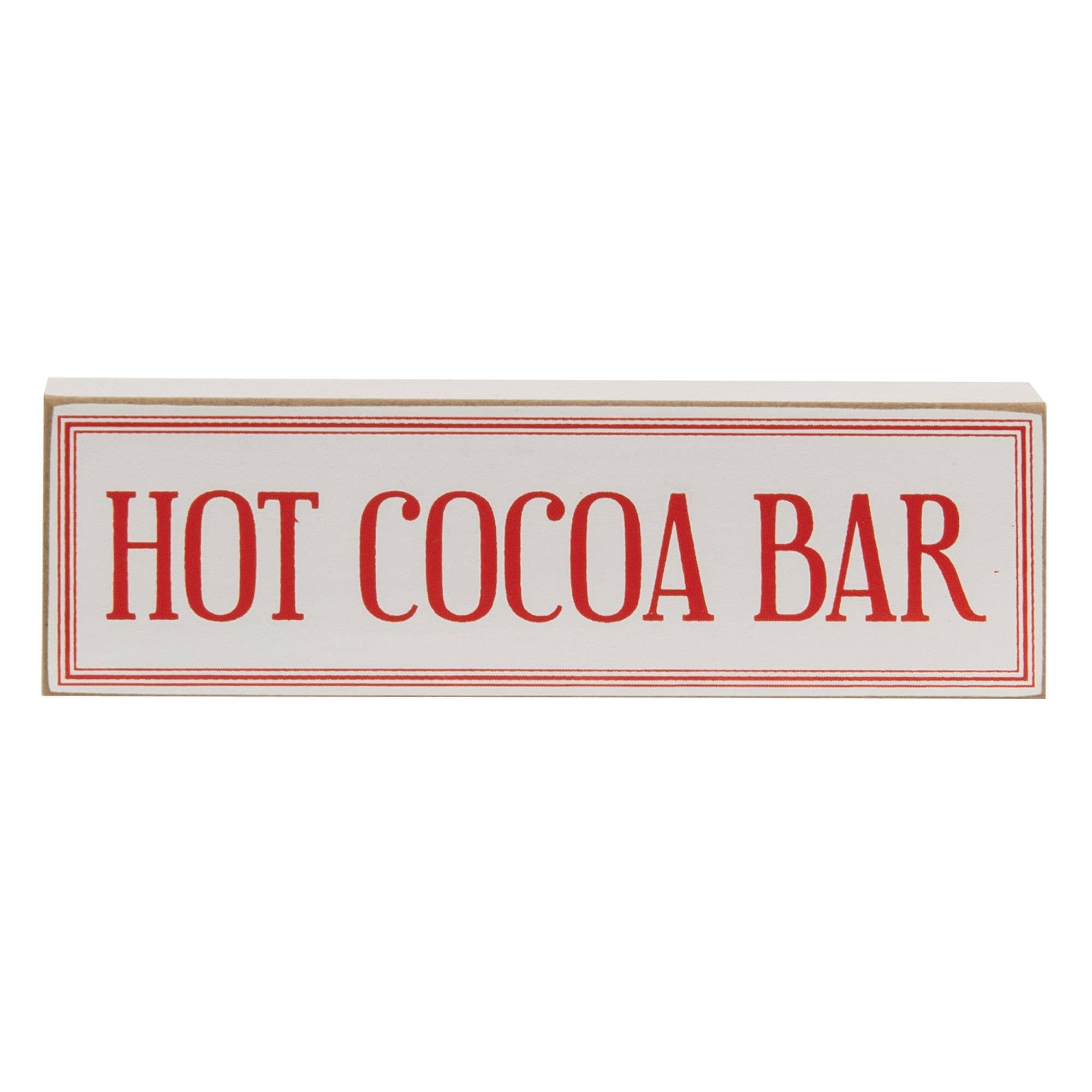 Col House Designs - Wholesale Sign - 3/Set, Hot Cocoa Bar Blocks3