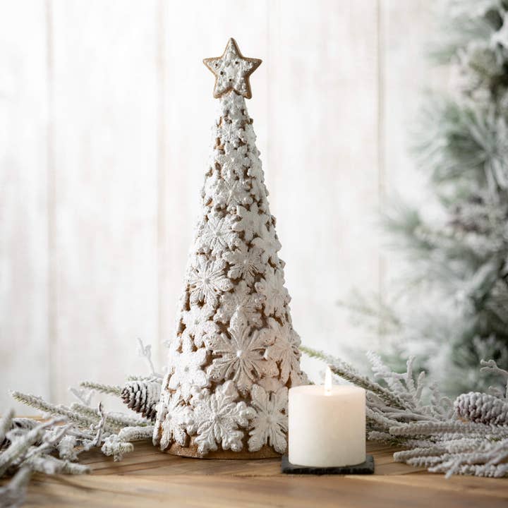 Sullivans Home Decor - Wholesale Christmas Decoration - SNOWFLAKE COOKIE TABLETOP TREE