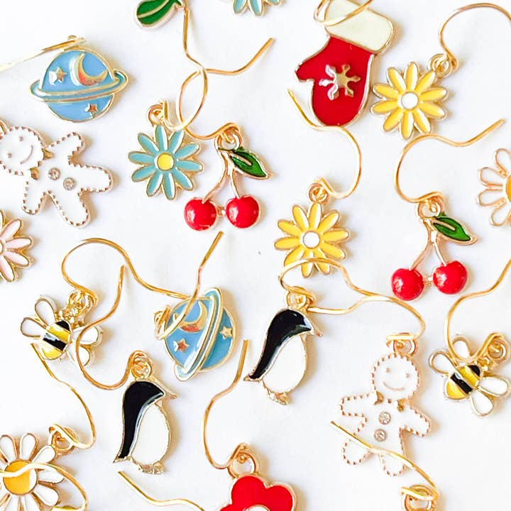 Nest Pretty Things - Wholesale Earrings - Kids - Kids Tiny Cute Charm Earrings and Clip-Ons stocking stuffers