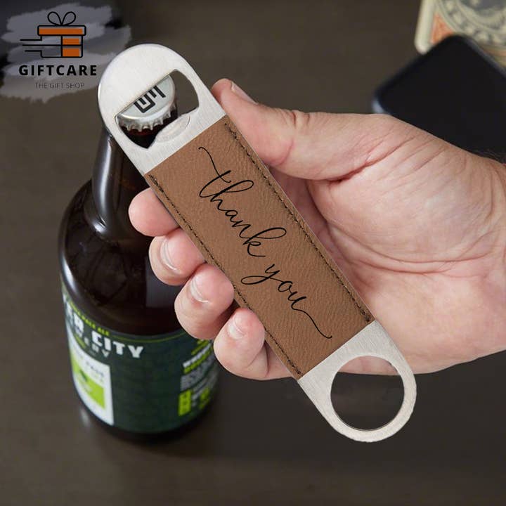 Laser Leatherette - Venta al por mayor Regalo para invitados - Abridor de botellas personalizado o llave de bar, regalo de boda, fiesta3