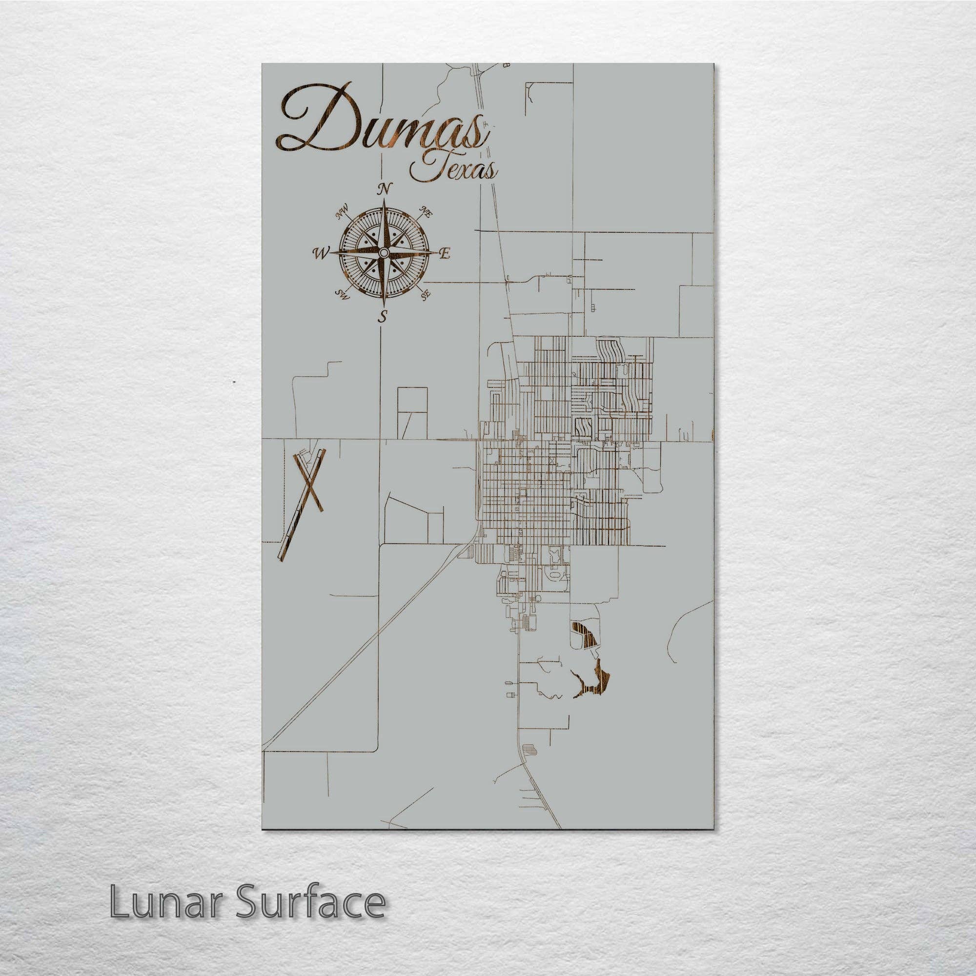 Fire & Pine - Vente Cartes - Texas : carte des rues de Dumas4