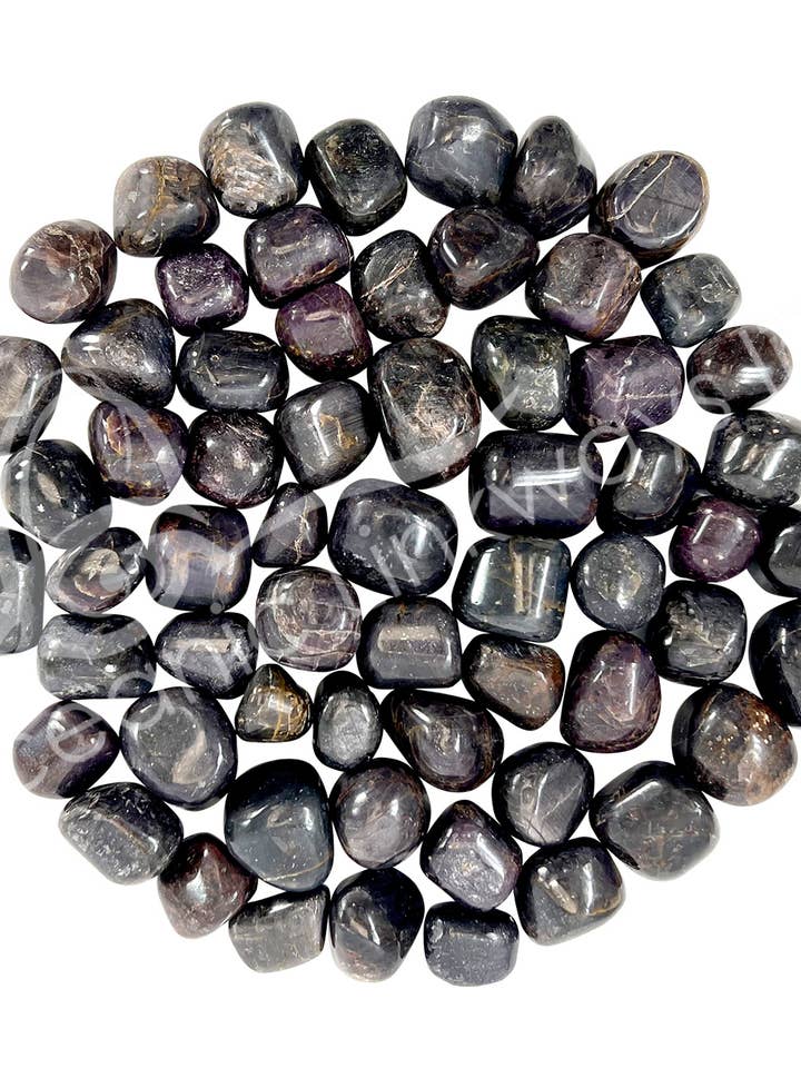 (KG)PIERRES TUMBLÉES - RUBIS, ÉTOILE 20-40 MM pour la vente par Oceanic Linkways Inc