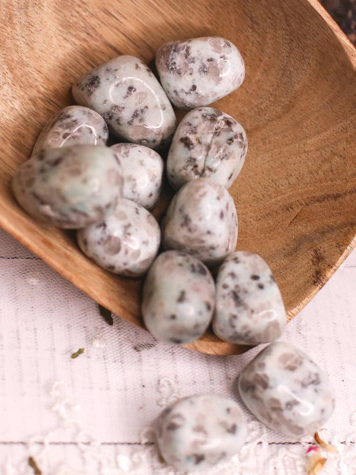 Kiwi Jasper Tumble | Ethically Sourced for wholesale by The Pleiadian Altar