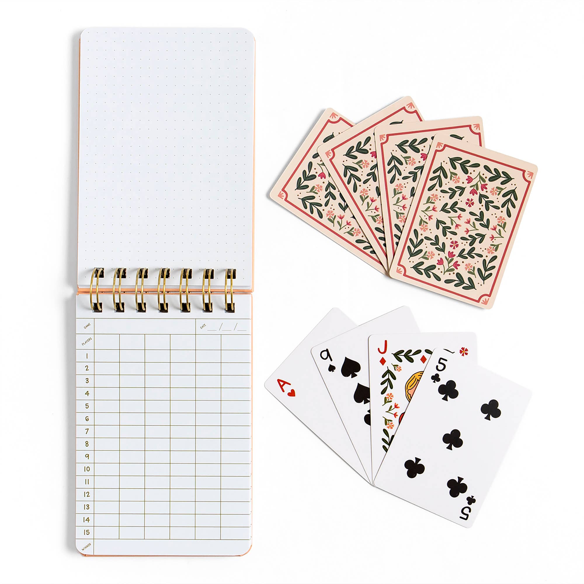 Pippi Post - Wholesale Playing Cards - Floral Game Night Set of Playing Cards & Notebook3