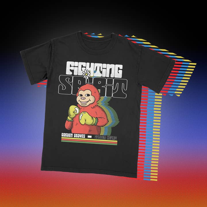 Fighting Spirit Graphic Tee for wholesale by GAMBITO