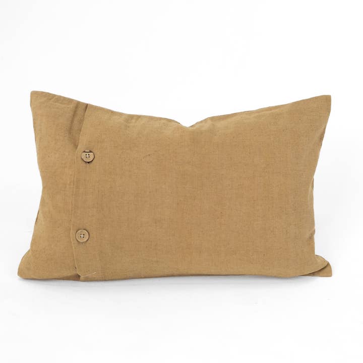 BHD HOME - Wholesale Lumbar pillow - Kauri Embroidery Mustard Lumbar Cushion 35 x 53cm6