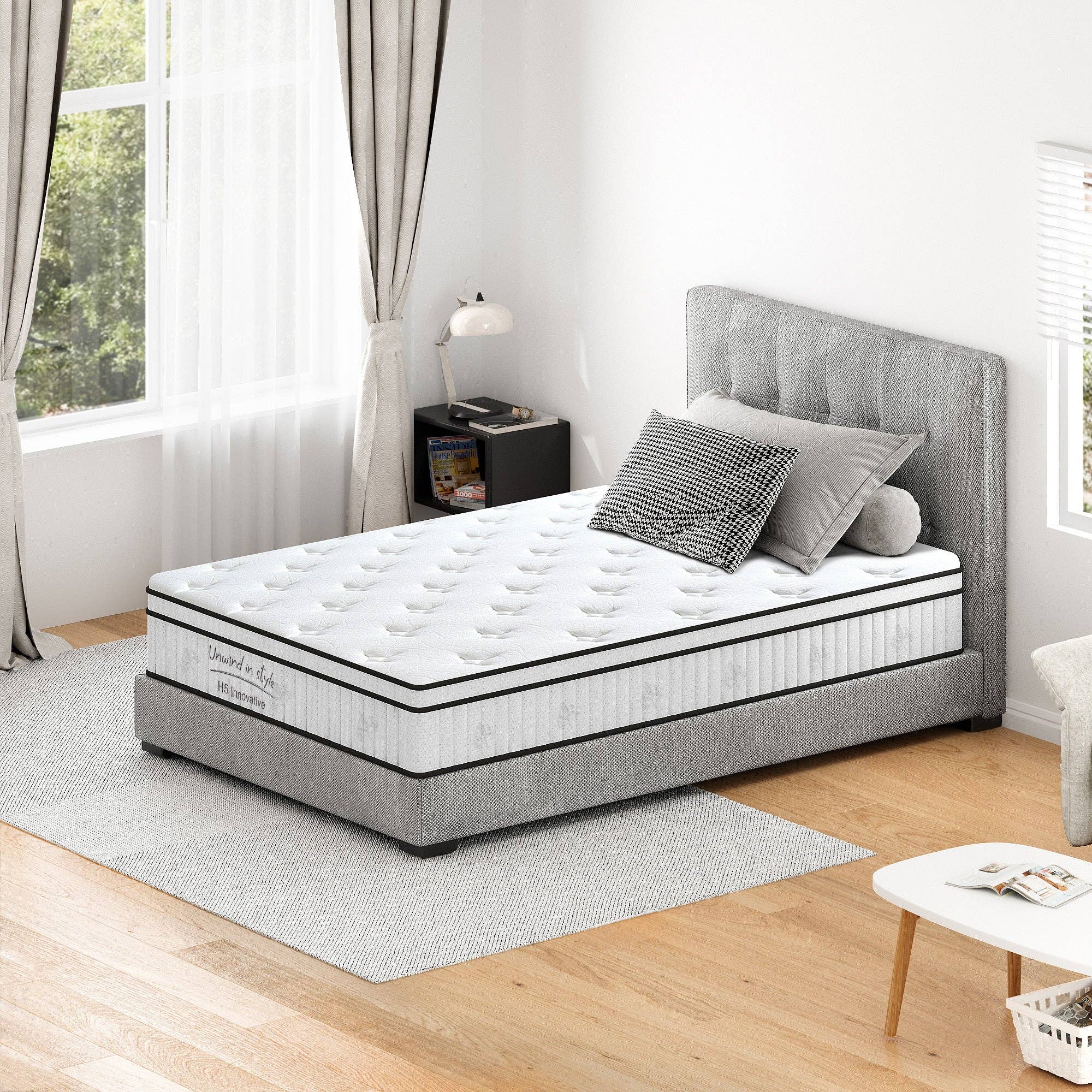 39F Inc. - Wholesale Bed - 12''Hybrid Full Mattress with Pocket Springs and Memory Foam2