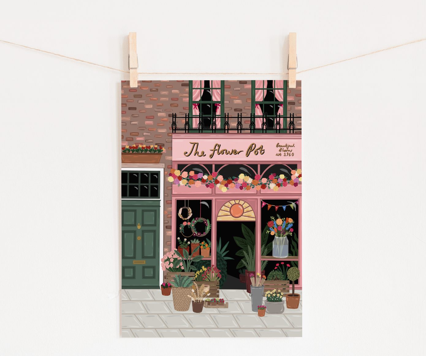 Bea Baranowska Illustration - Wholesale Art Print - Florist Shop Print2